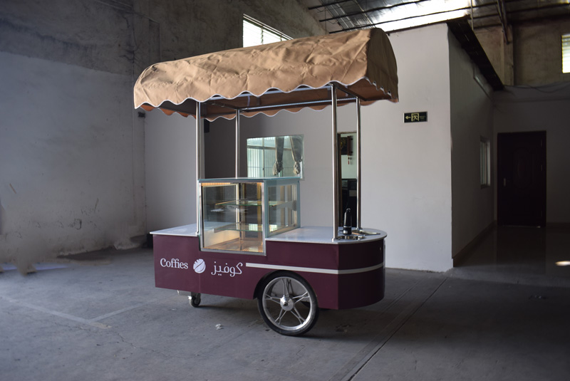 Refrigerated dessert display cart