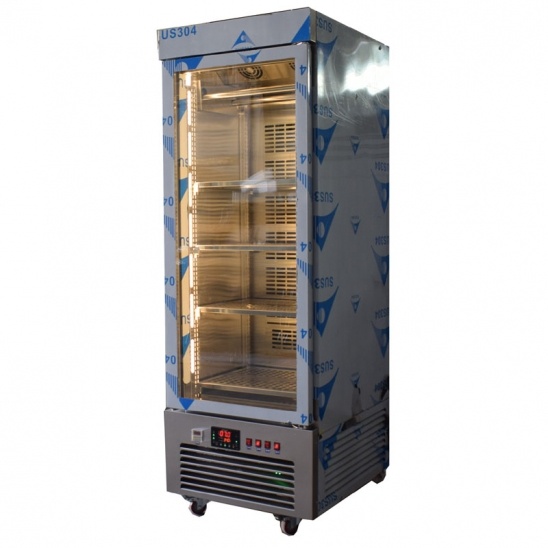 Factory direct single door 304 stainless steel  dry aged beef display cabinet 