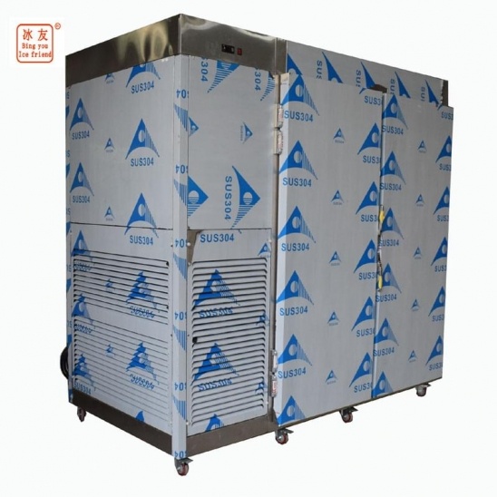 Customized vertical large double door stainless steel kitchen freezer 
