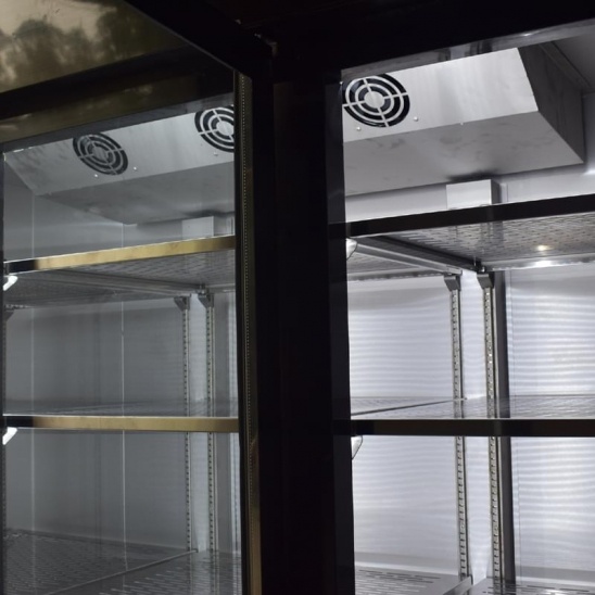 Customized 3 doors stainless steel food preservation display  kitchen freezer 