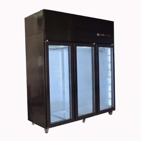 Factory direct  304 stainless steel glass door dry aged beef display cabinet 