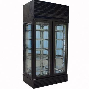 Black stainless steel beef display cabinet