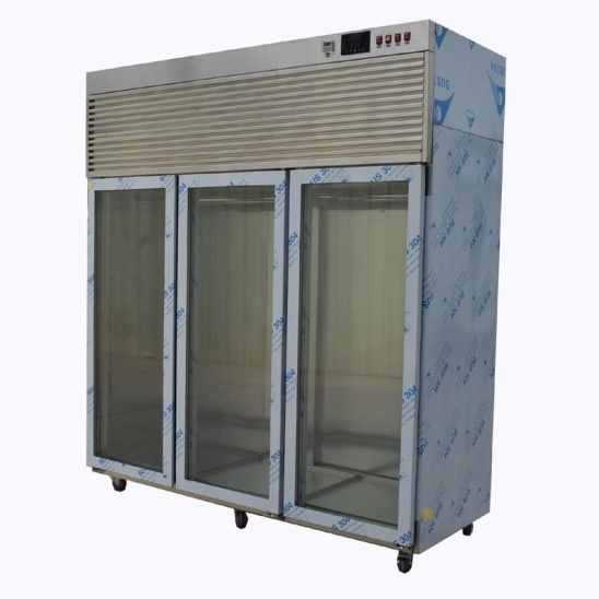 Factory direct  304 stainless steel glass door dry aged beef display cabinet 