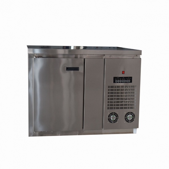 Factory direct sale stainless steel restaurant kitchen under bar freezer 
