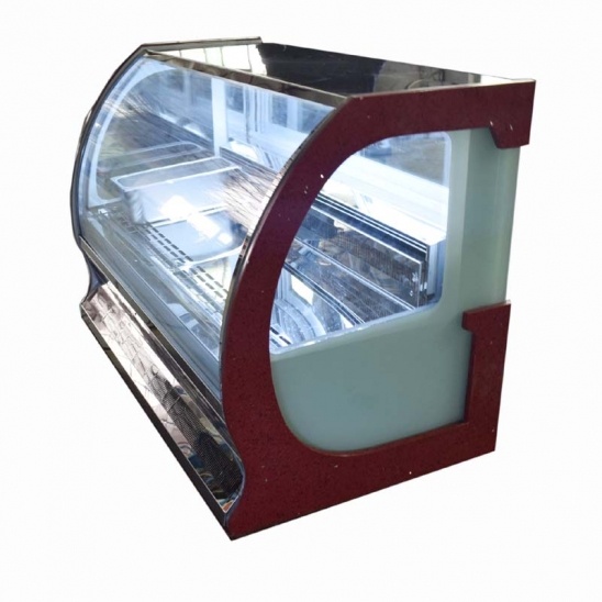Small desktop air-cooled low temperature ice cream display cabinet 