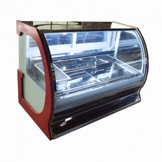 Small desktop air-cooled low temperature ice cream display cabinet 