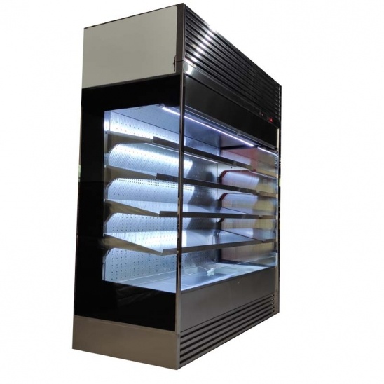 Factory direct Customized  stainless steel open food display freezer 