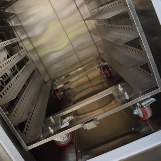 Direct selling Minus 40 degrees stainless steel cart three door  blast freezer 