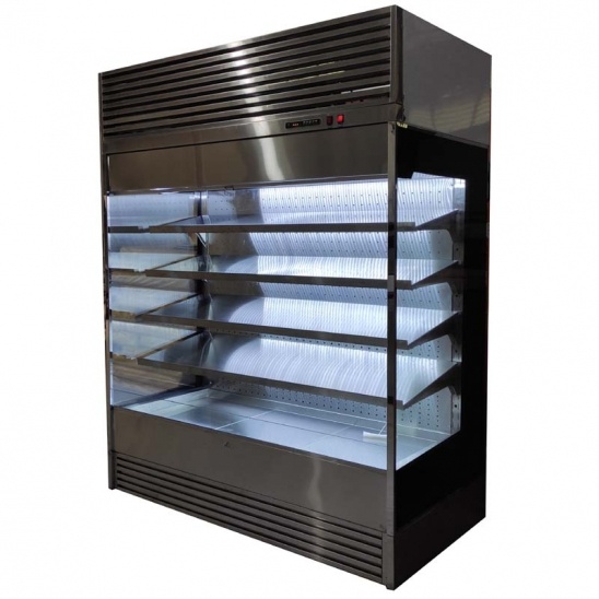 Factory direct Customized  stainless steel open food display freezer 
