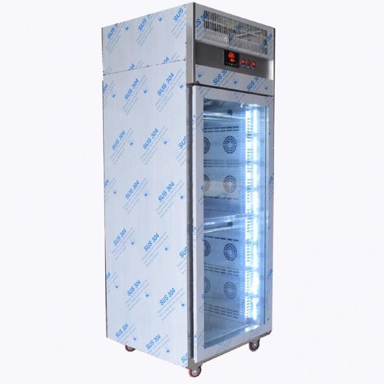 Single glass door 304 stainless steel Blank Roasted duck fresh keeping cabinet  roasted duck air drying  freezer 