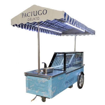 Mobile ice cream display freezer