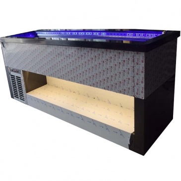  Stainless steel open display chilled freezer
