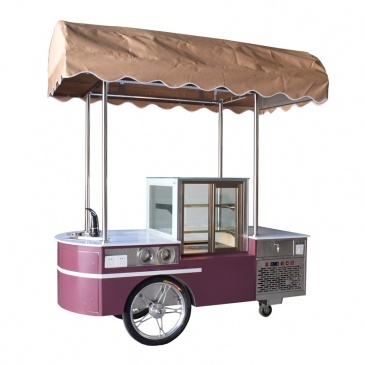 Mobile cake display cart