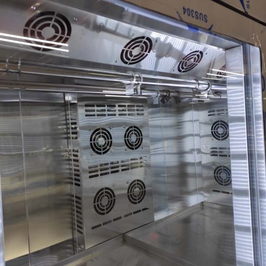 Double glass door stainless steel Goose chicken Duck air cooling drying freezer 