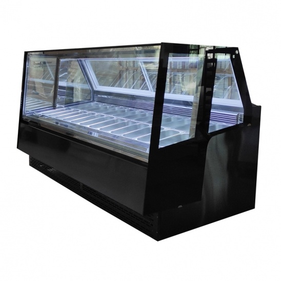 European version of low temperature ice cream display cabinet 