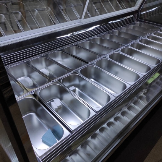 European version of low temperature ice cream display cabinet 