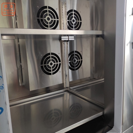 Customized dedicated horizontal double door low temperature quick freezer 